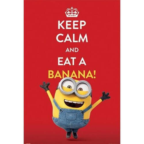Minions Keep Calm Poster Home/Room Wall Decor Display 91x61cm