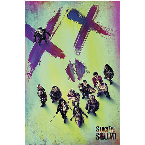Suicide Squad Movie Face Poster Wall Decor 91x61cm