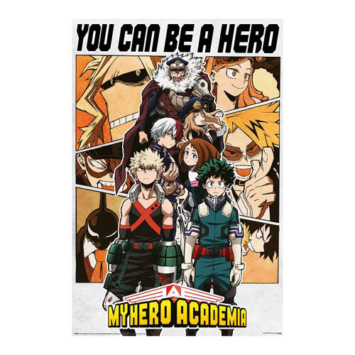 My Hero Academia My Hero Academia Be A Hero Poster 91x61cm