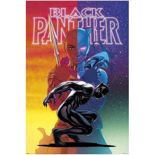 Marvel MCU Black Panther Wakanda Forever Colour Split Poster 91x61cm