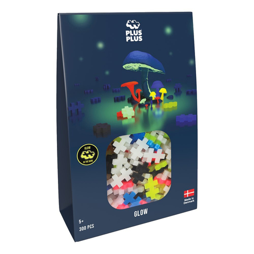 300pc Plus Plus 12x18cm Glow Mix Educational 3D Puzzle 5y+