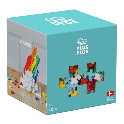 600pc Plus Plus 11x11cm Rainbow Educational 3D Puzzle 5y+