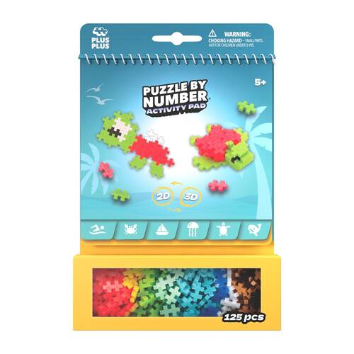 Plus-Plus Activity Pad Building Block Interlocking Toy Ocean Kids 5y+