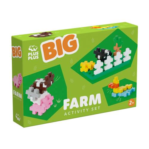 50pc Plus-Plus Big Farm Activity Building Blocks Toys Kids 5y+