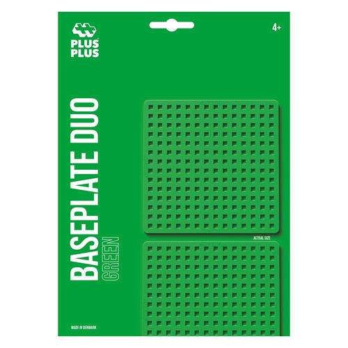 Plus-Plus Baseplates Kids Building Toy Accessory Green 5y+