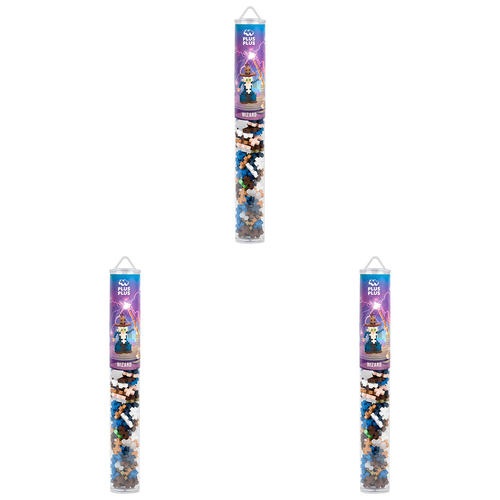 3x 100pc Plus Plus 4x28cm Wizard Educational 3D Puzzle 5y+