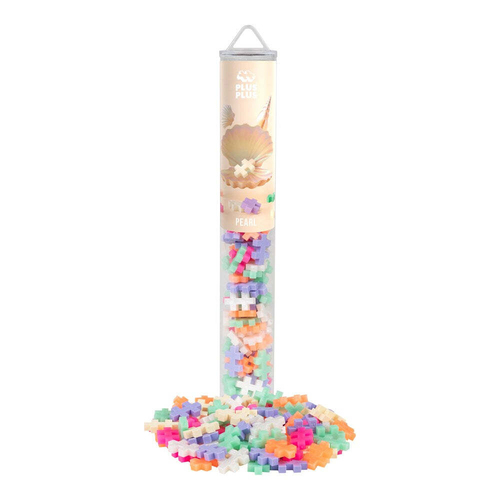 100pc Plus Plus 3.5x28cm Pearl Mix Building Toy 5y+