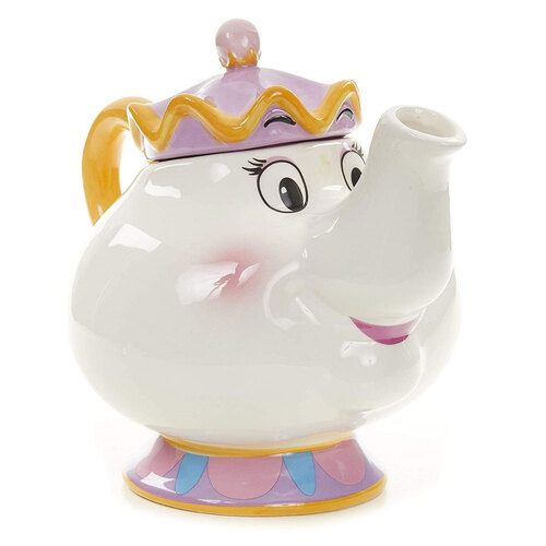 Beauty & The Beast Disney 24cm Mrs Potts Ceramic Tea Pot w/ Strainer