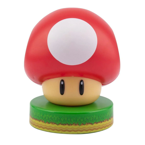 Nintendo Super Mushroom Icon Light Kids/Childrens Bedroom Decor 8+