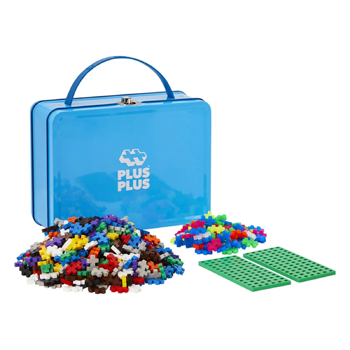 600pc Plus-Plus Suitcase Basic Metal 2D Building Puzzle Toy 5y+