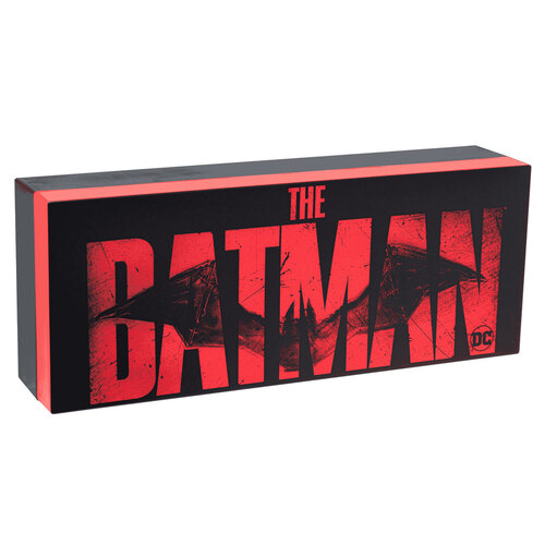 The Batman Logo DC Comics 30cm Night Box Light - Red/Black