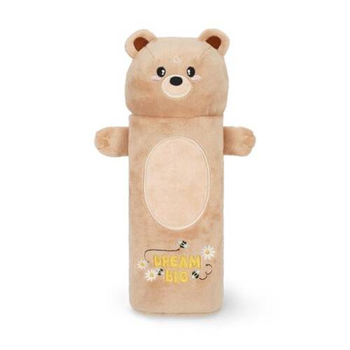 Legami Plush Pencil Case Teddy Theme Super Soft w/Zip Kids Stationery 3y+