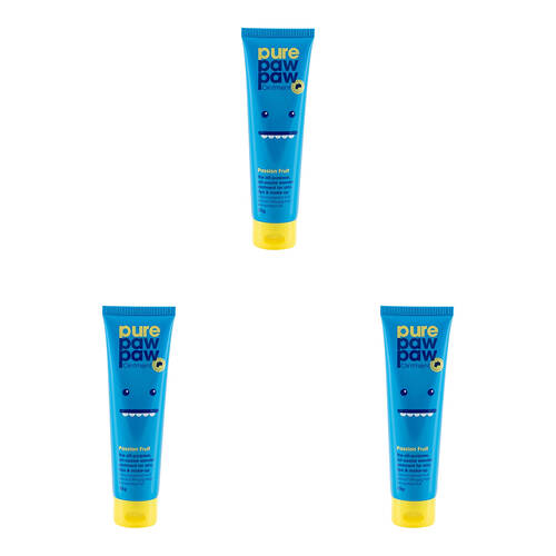 3PK Pure Paw Paw Ointment 25g Skin Ointment Lip Balm - Passion Fruit