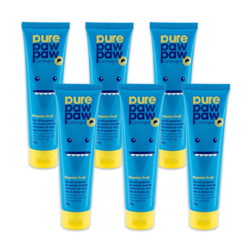 6PK Pure Paw Paw Ointment 25g Skin Ointment Lip Balm - Passion Fruit