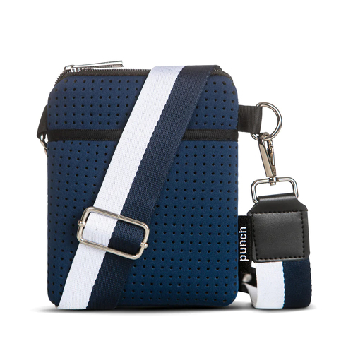 Punch Handbags Petite Mobile Crossbody Bag Navy