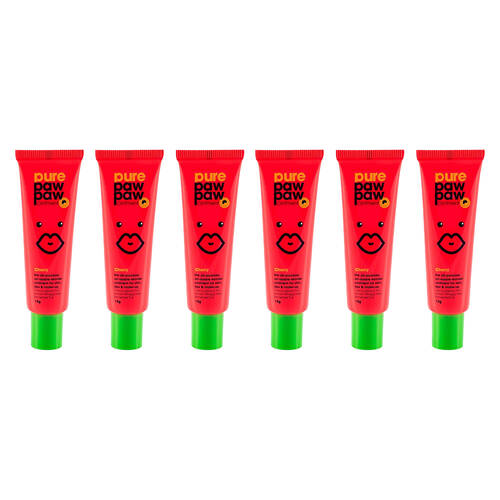 6PK Pure Paw Paw Ointment 15g Skin Ointment Lip Balm - Cherry
