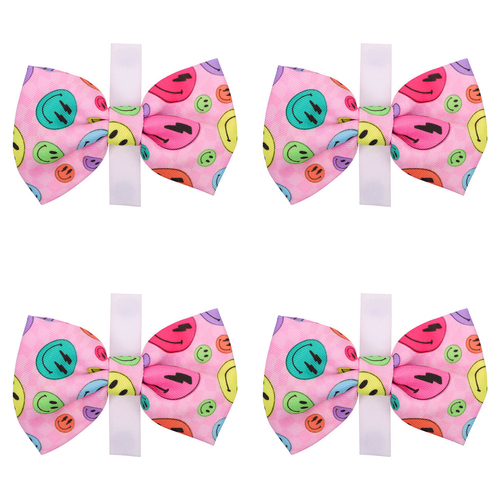 4PK Eco-Pup Themed Dog/Pet Dress Up Costume Bow Tie Smiley 