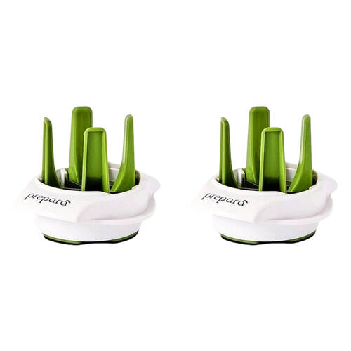 2PK Prepara Lemon Lime Wedger Kitchen Citrus Cutter Slicer 12.7cm White