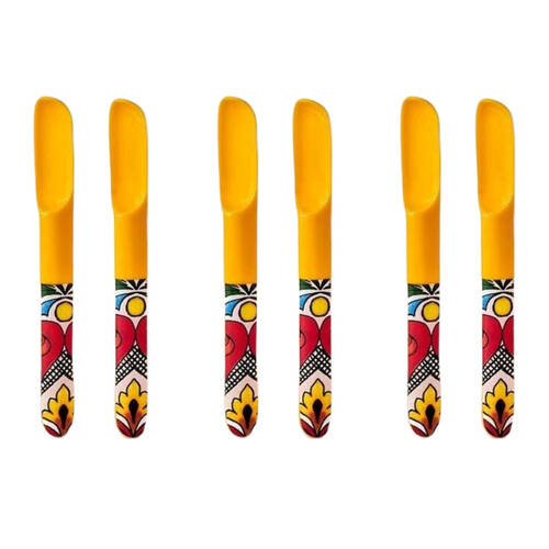 3x 2pc Prepara Melamine Tortilla Taco Serving Spoon Set 18cm Yellow