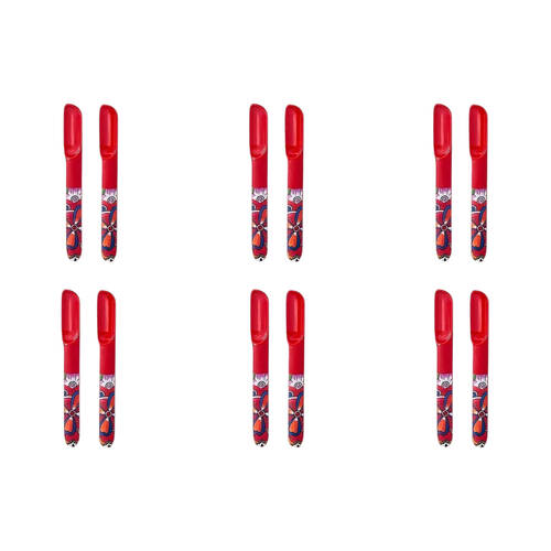 6x 2pc Prepara Melamine Tortilla Taco Serving Spoon Set 18cm Red