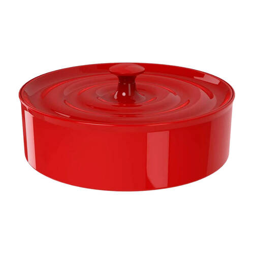 Prepara Melamine Tortilla Taco Holder Container w/ Lid 23x9cm Red