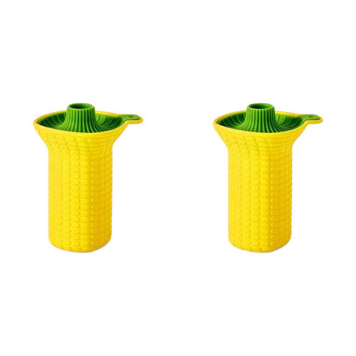 2PK Prepara Silicone Butter Spreader Holder Container 11.99cm Yellow