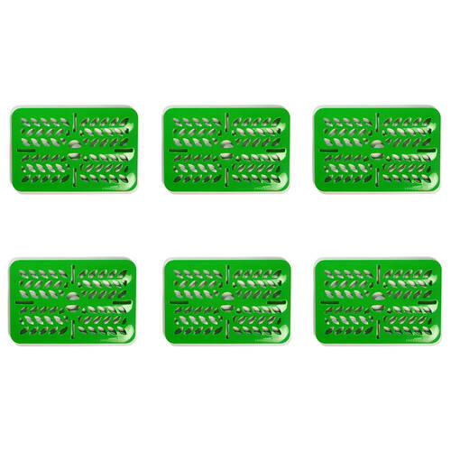 6PK Prepara Raiser For 3.4L LatchLok Food Storage Container 25.1cm Green