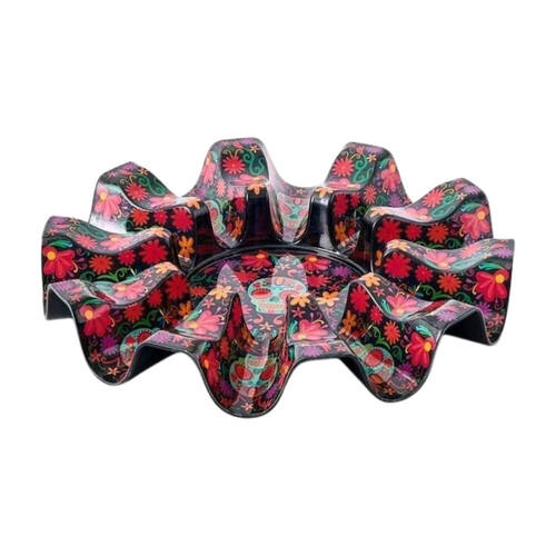 Prepara Melamine Round 10-Taco Carousel Serving Tray Day of the Dead Ed 30.8cm