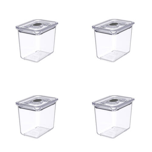 4PK Prepara LatchLok Click 900ml Rectangular Airtight Food Container 19.3cm