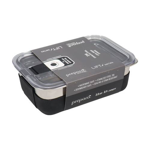 Prepara Lift Stainless Steel Container 0.9 L Kitchenware Triton - Black