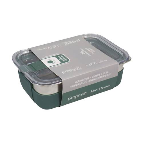 Prepara Lift Stainless Steel Container 0.9 L Kitchenware Triton - Olive