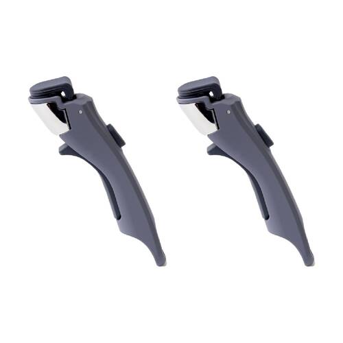 2PK Prepara Lift Stainless Steel Container Handle Only Kitchenware - Grey