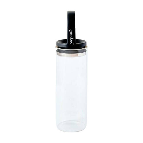 Prepara Evak 1.36L Mini Food Storage Container w/ Gloss Handle Large Black