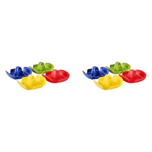 2x 4pc Prepara Double Sombrero Taco Holder Party Serving Tray Set 12cm