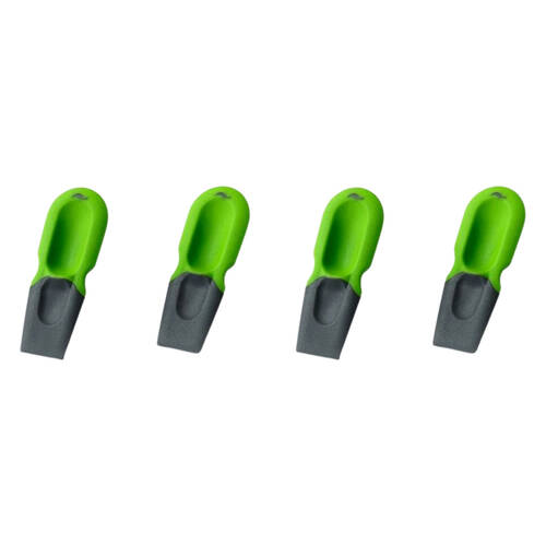 2x 2pc Prepara Handy Thumb Pan Scraper Food Residue Remover Cleaner 9.3cm Green