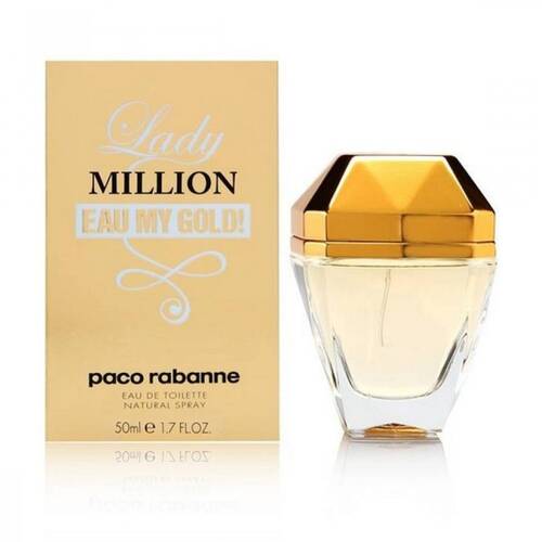 Paco Rabanne Lady Million My Gold Womens Fragrance EDT Eau De Toilette 50mL