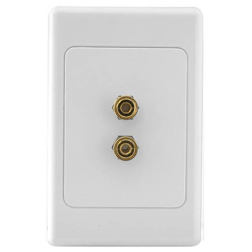 1 way 2 Terminal Speaker Wall Plate