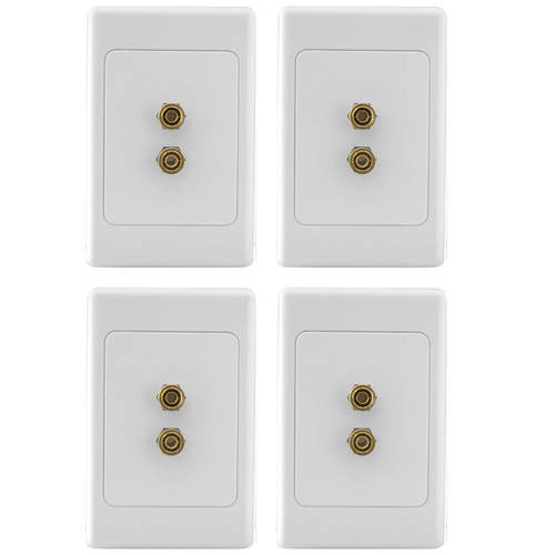 1 way 2 Terminal Speaker Wall Plate