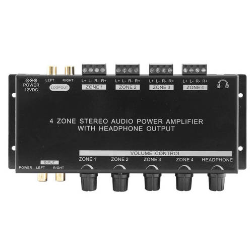 Pro2 Pro1300 4 Zone Stereo Audio Power Amplifier With Headphone Output