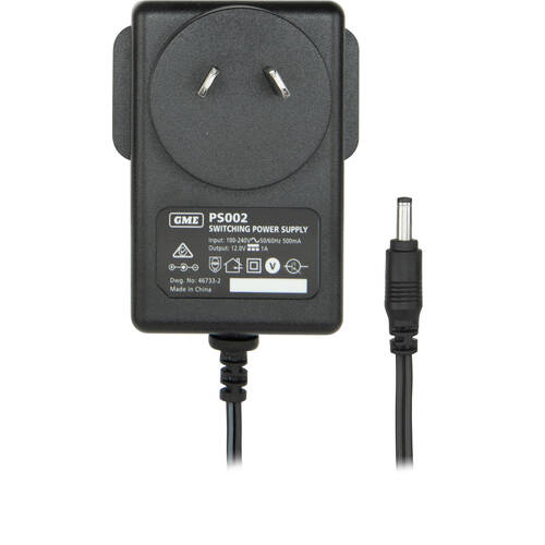 GME 1A 12V DC Output Power Supply Plug Suits BCD014 BCD015 BCD020 BCD021