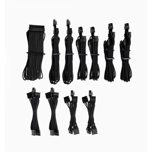 Corsair Type 4 Premium Individually Sleeved DC Cable Pro Kit for PSU - Black
