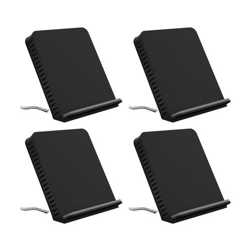 4PK PushStart 10W QI Fast Charge Mobile Phone Wireless Stand Black