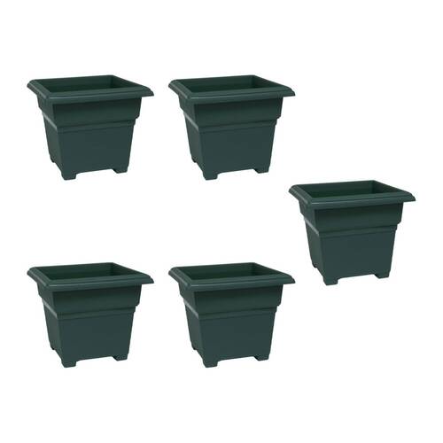 5PK Homeleisure Patio Tub 180mm Green Outdoor Garden 