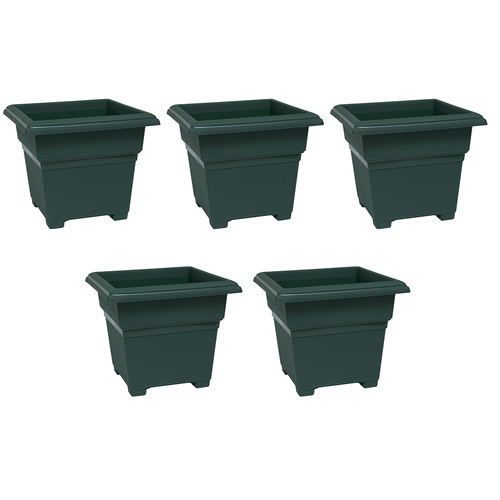 5PK Homeleisure Patio Tub 220mm Green Outdoor Garden 