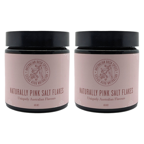 2PK Australian Bush Spices Pink Salt Flakes 60g