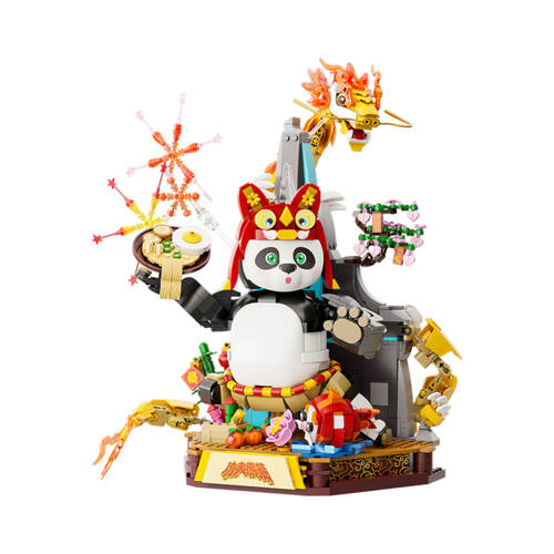 1431pc Pantasy Kung Fu Panda Dragon Warrior Buildable Figure 45x36cm 6y+