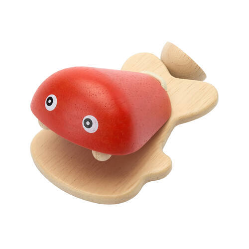 PlanToys Fish Castanet Kids Wooden Musical Toy Orange 12m+
