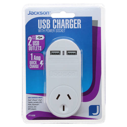Jackson USB Charger w/ Power Socket