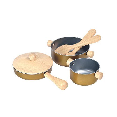 Plan Toys Cooking Utensils Kids/Childrens Toy Playset 2+