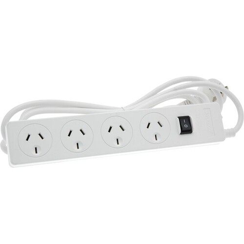 4-WAY POWERBOARD WITH SURGEOVERLOAD & 3MT LEAD JACKSON
